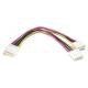 Duplicador Alimentación Molex 5.25 Macho a 2x 5.25 Hembra Cable PC