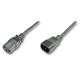 Cable de Alimentación IEC Macho - Hembra 1.8m Cable de alimentación